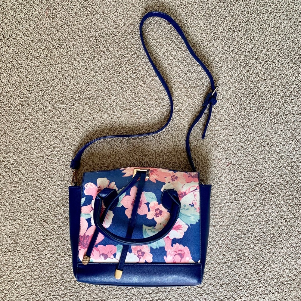 Cute floral shoulder bag